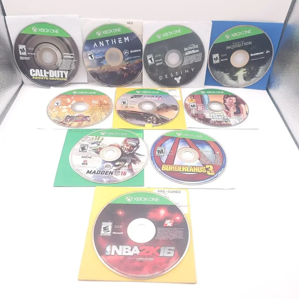 Xbox One Lot of 10 Games Call of Duty Anthem Destiny Dragon Age Borderlands